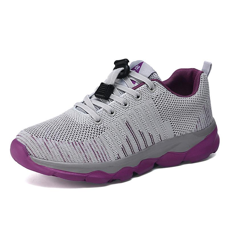 Zhongjianbu shoes sports casual shoes non-slip soft sole mesh cloth shoes women's breathability