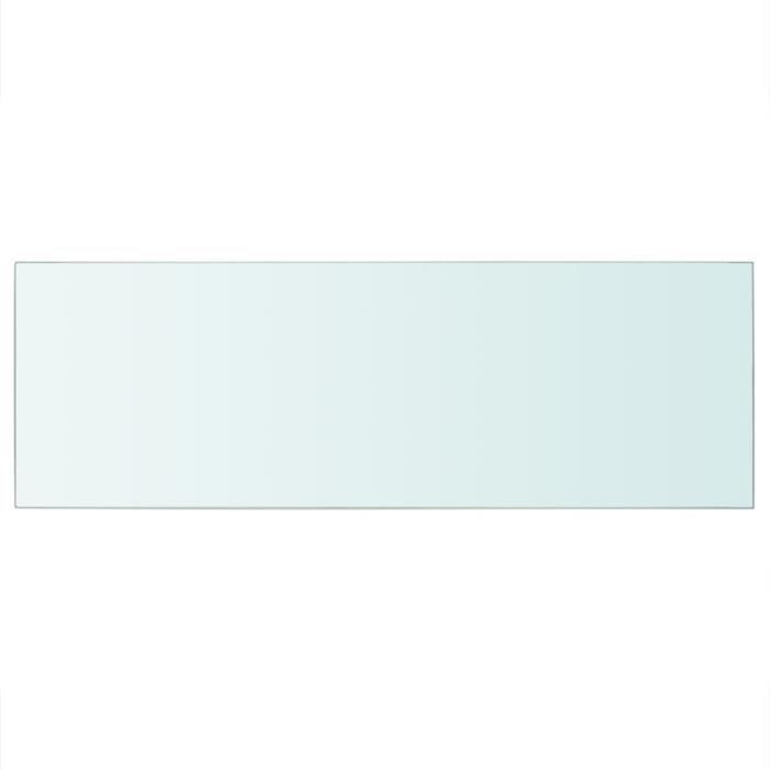 VidaXL Panneaux d'étagère 2 pcs Verre Transparent 70x25 cm