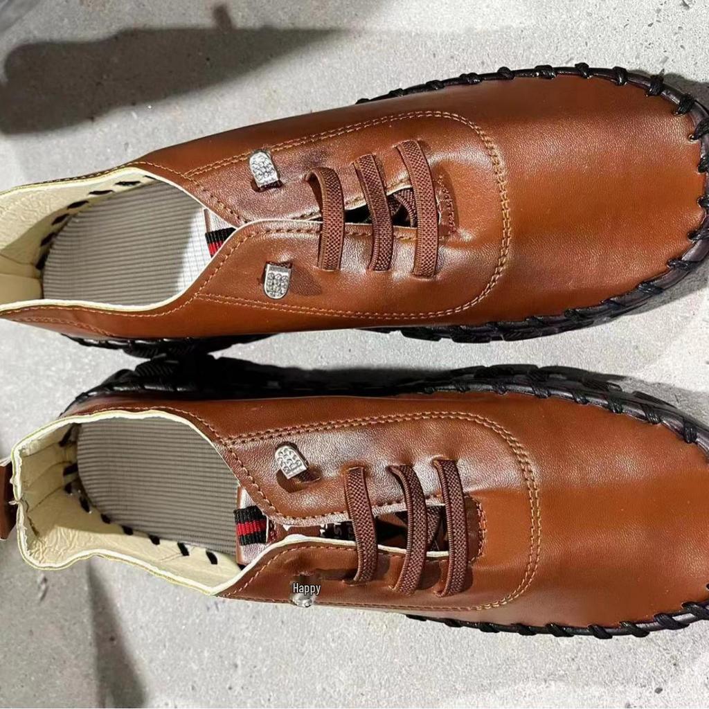 Dámské měkké kožené ploché boty 2022 - Ideální na jaro/léto, pro volný čas a pro seniory