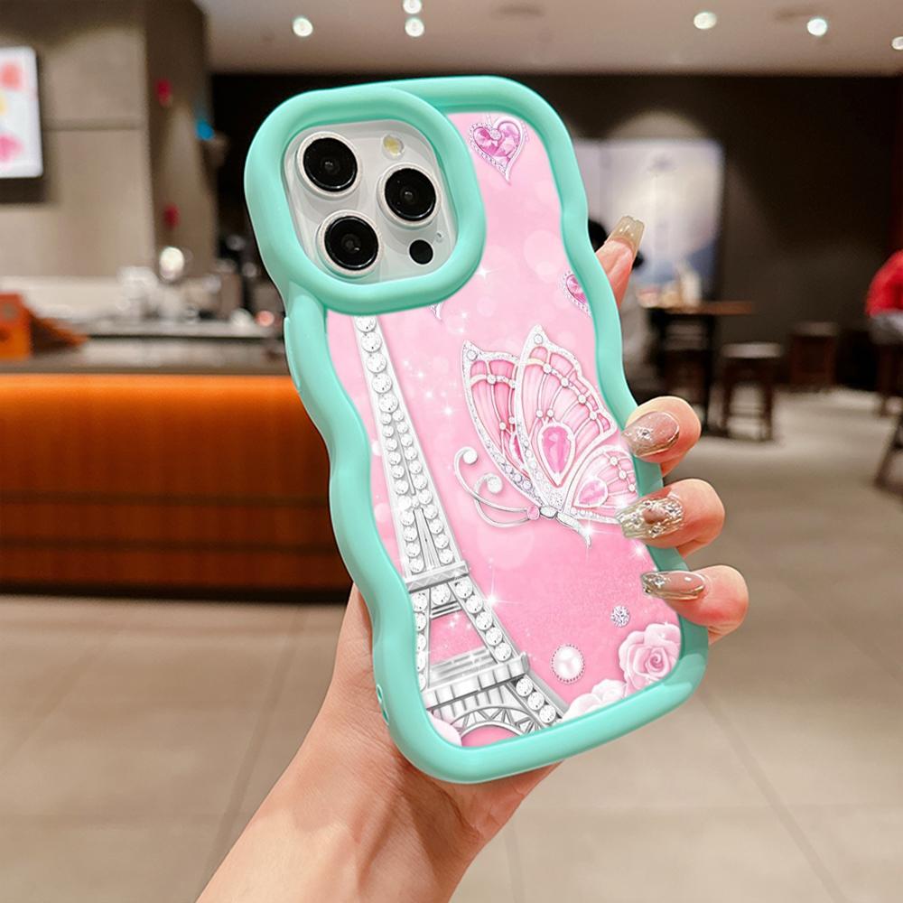 

Мягкий чехол для телефона Macaron из ТПУ для iPhone 11, 12, 13, 14, 15 Pro Max SE X Xs Max XR 6 6s 7 8 Plus Tecno Camon 19 Realme C35 Ae62 Бабочка Эйфелева башня for iPhone 6(6s)(7)(8)