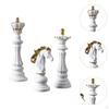 3 Pieces Chess Statues Chessmen Ornaments Crafts International Figurines Resin