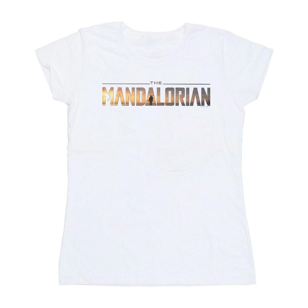 Star Wars Womens/Ladies The Mandalorian Series Logo Cotton T-Shirt