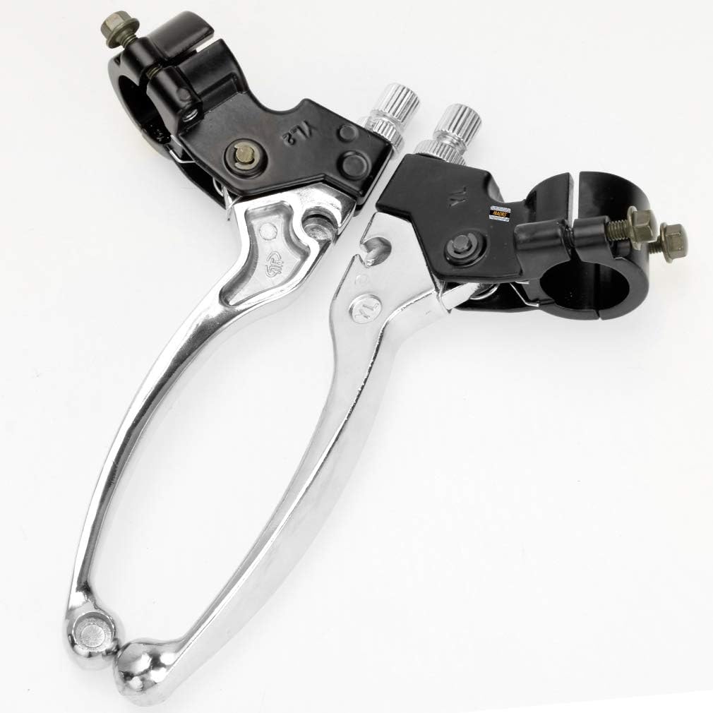 HIAORS Silver Left Right 7/8" 22Mm Clutch Brake Handle Levers Perch For XR80 XR100 CRF70 CRF70F CRF80 CRF100 XR200R CRF450R XR100 XR250 Xtreme 125Cc