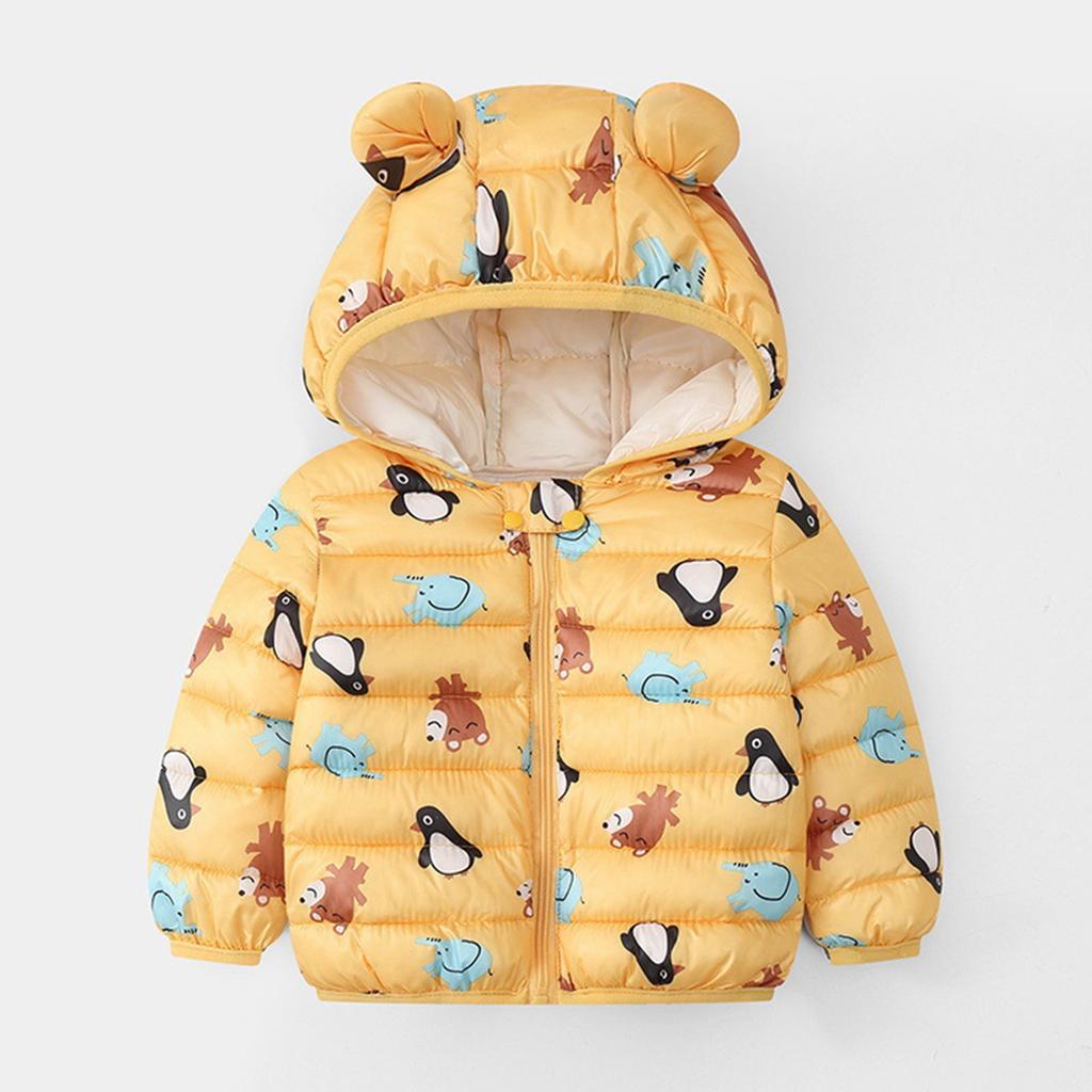 Boys And Girls' Cotton Clothes, Small And Medium-sized Children's Lightweight Hooded Down Cotton Clothes