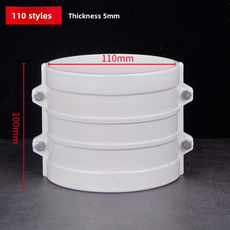 Raccord de tuyau d'évacuation en PVC Type collier Joint rapide Réparation 50mm/75mm/110mm/160mm Joint Haff