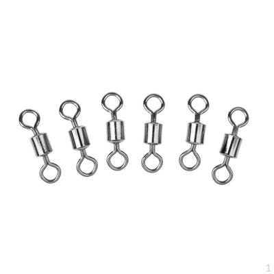 3# 8# 12# Fishing Swivels Rolling with Ball Bearing Solid Rings Carp Accessories