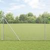 VidaXL Welded Wire Fence with 13 Posts 1.6x25 M Galvanized Steel 3351623