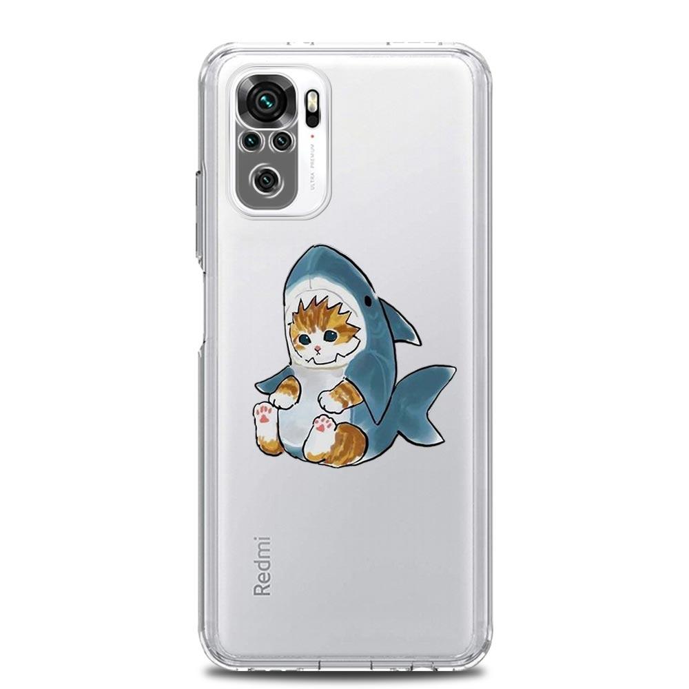 

Милый чехол для телефона с изображением кота и животных из мультфильма для Xiaomi Redmi Note 11 9S 9 8 10 Pro 7 8T 9C 9A 8A K40 Pro 11T 5G Мягкий силиконовый прозрачный чехол Redmi Note 11S