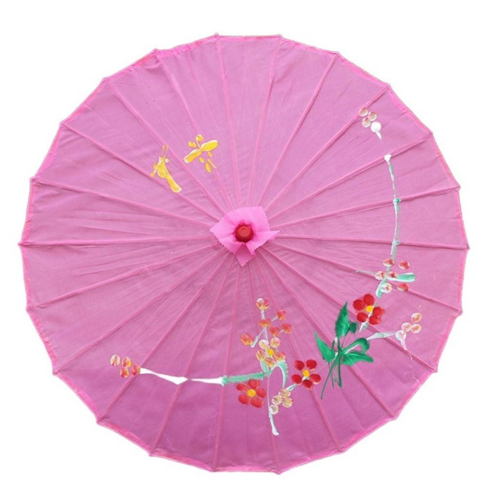 Vintage Oil Paper Umbrella Chinese Traditional Paper Parasol Folding Dance Umbrellas  Wedding