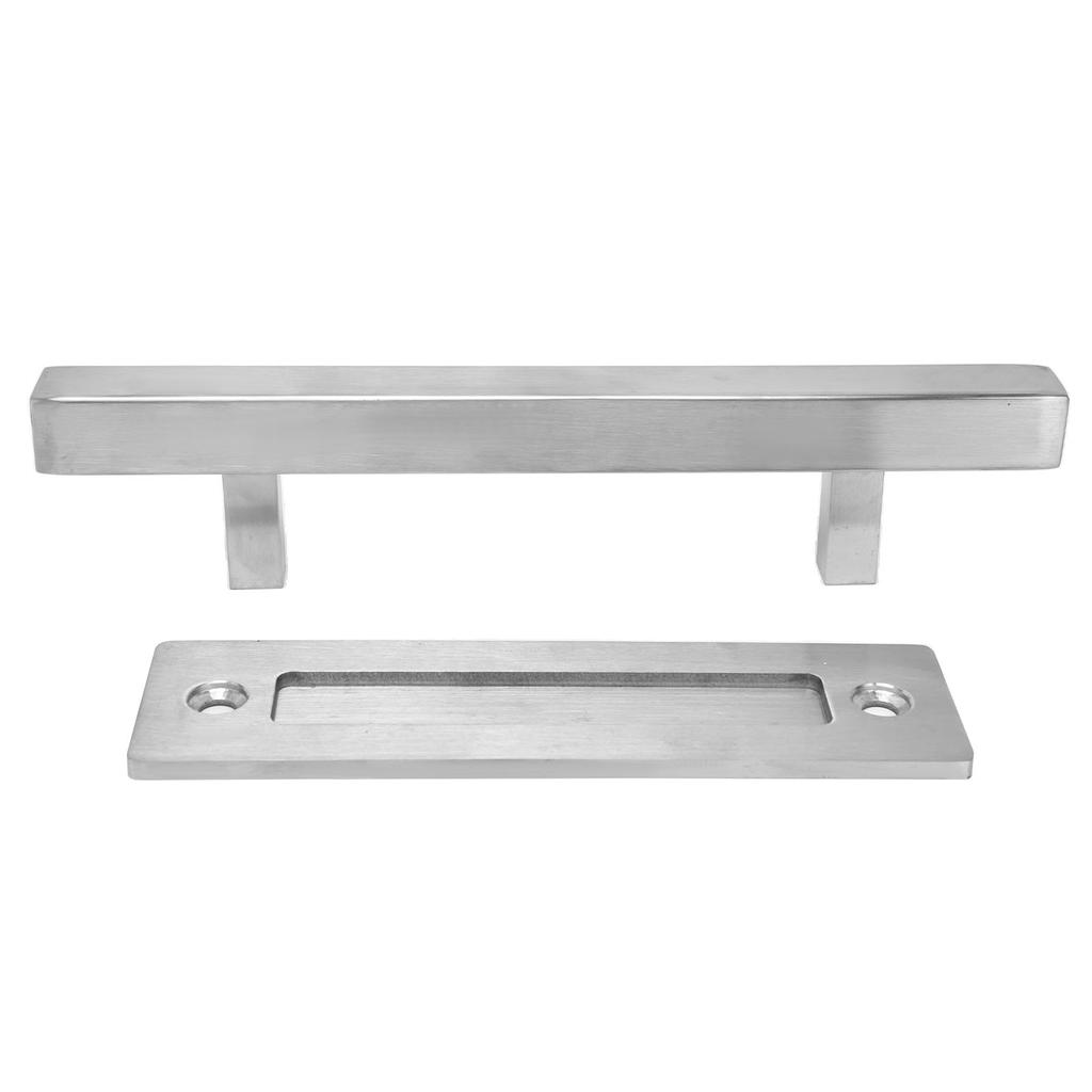 Stainless Steel Door Handle Double Side Brushed Sliding Barn Door Handle for Garage Barn Closet