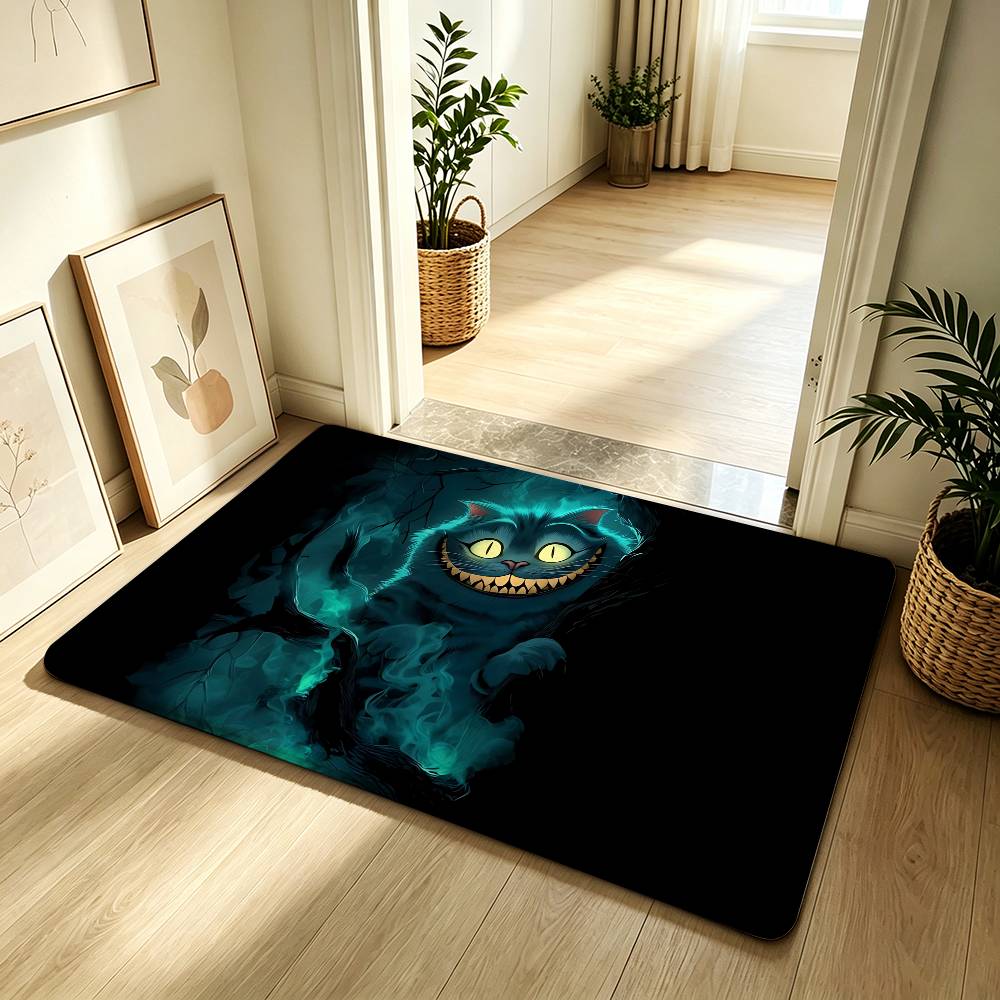 Anime C-cheshire-cat Cute Carpet Bathroom Anti-slip Mat Door Mat Home Decoration Mat Entrance Door Mat Scratch-resistant DoorMat