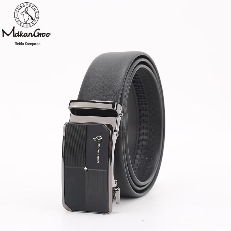 Meidushu Men s Leather Belt with Automatic Buckle