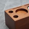 Wood Tamper Station Coffee Supplies Coffee Tool Holder Coffee Tamper Station Wood Material Gift for Coffee Enthusiasts
