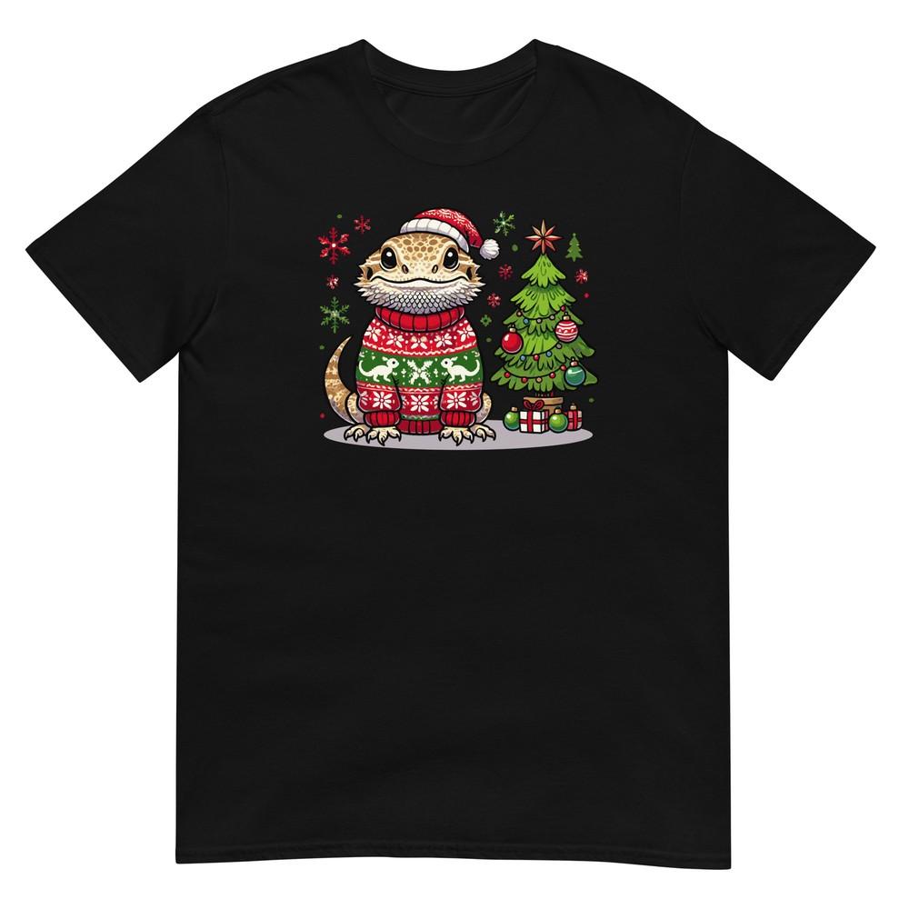 Bearded Dragon Shirt Christmas Xmas Unisex T-Shirt M