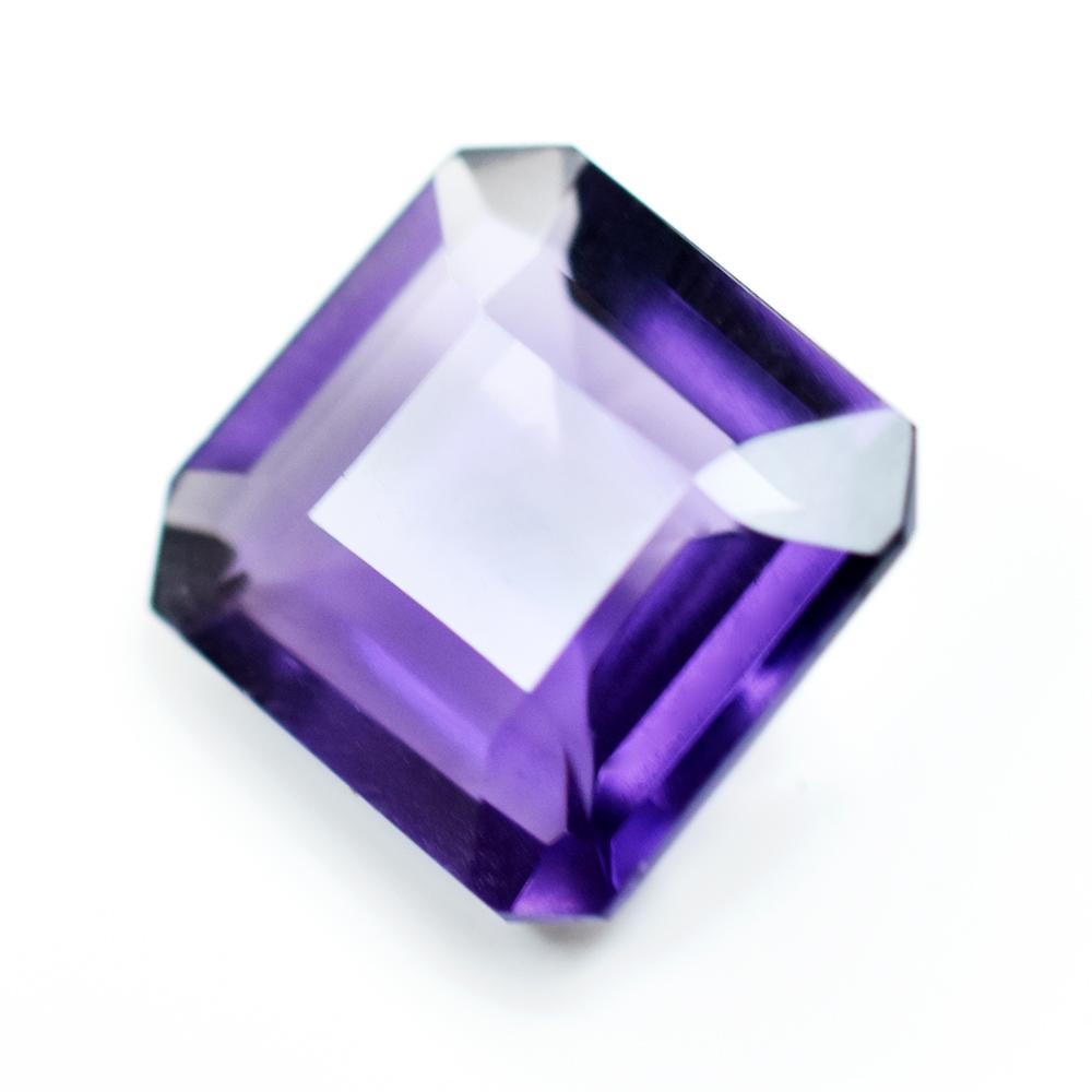 Natural Purple Amethyst Loose Gemstone Brazilian 7 Ct Square Cut for Jewelry Making and Crafts