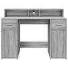 LED Desk Gray Sonoma 120x55x91 cm Particleboard
