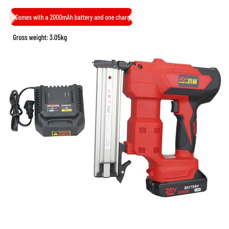 Gaobao F32F Rechargeable Brushless Electric Nail Gun for Woodworking and Furniture Decoration