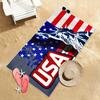 USA Statue Of Liberty Beach Towel Single Sided 2D Print Soft Microfiber Beach Towel Pool Beach Vacation Accessory Patriotic Gift