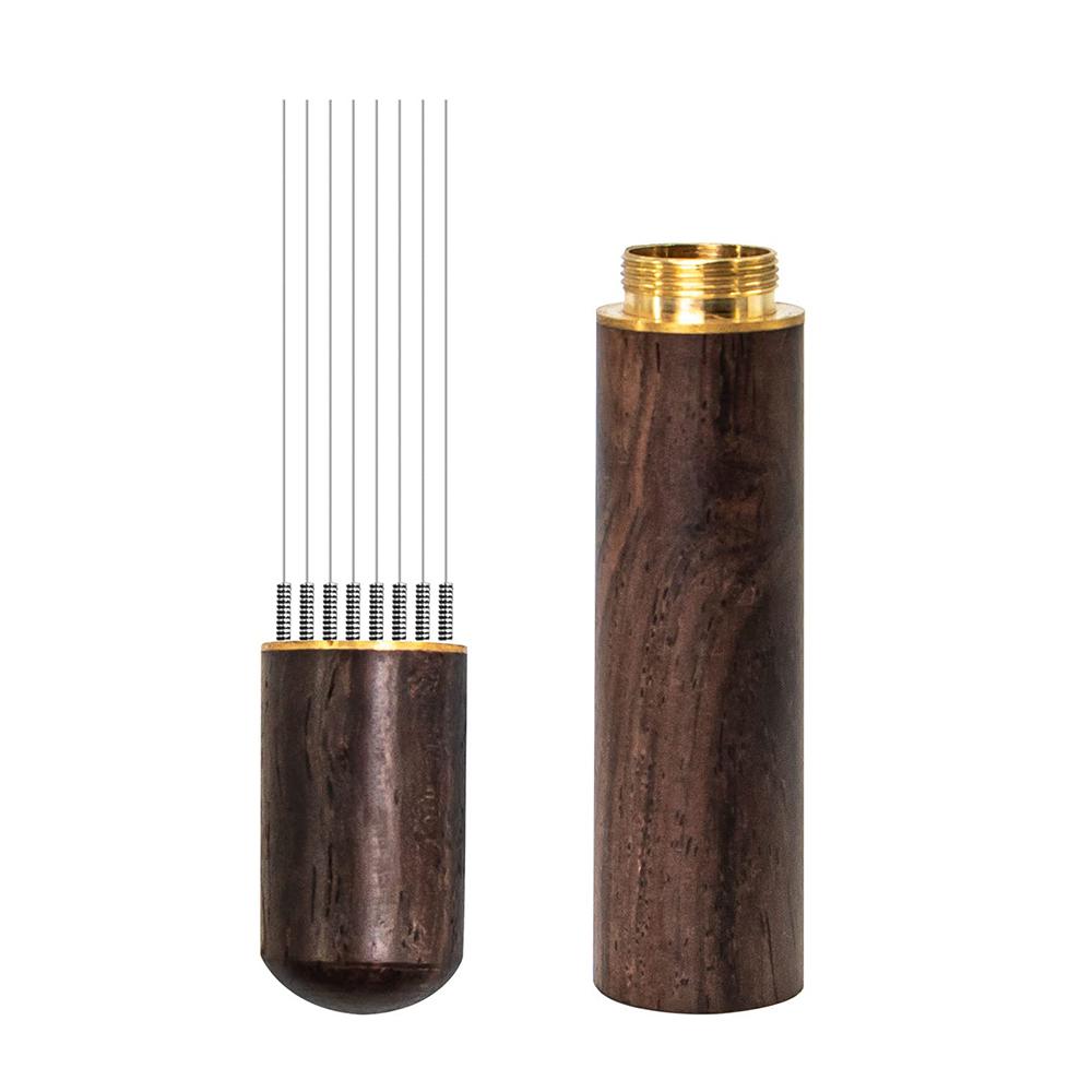 

Needle Coffee Stirrer Espresso Distributor Stainless Steel Coffee Stirrer Tamper WDT Tool With Wood Handle Cafe Barista Supplies
