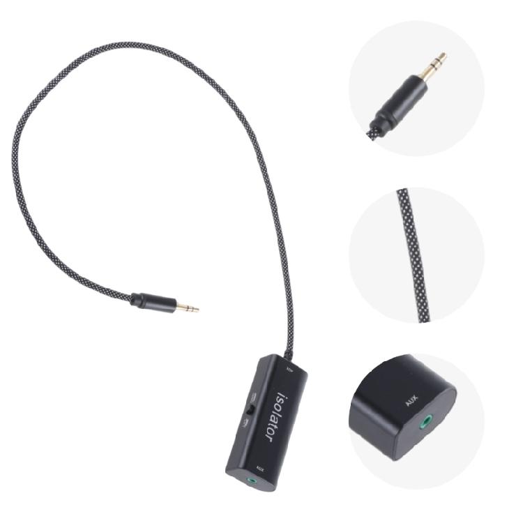 Standard 3,5mm Aux Isolator Rauschfilter Isolationsgerät Auto Brummunterdrücker für geräuschlose Aufnahme und Wiedergabe