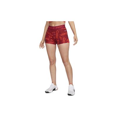 Pro Buchstabendruck Slim Fit Sportshorts Damen Shorts Edelrot FB5457-620