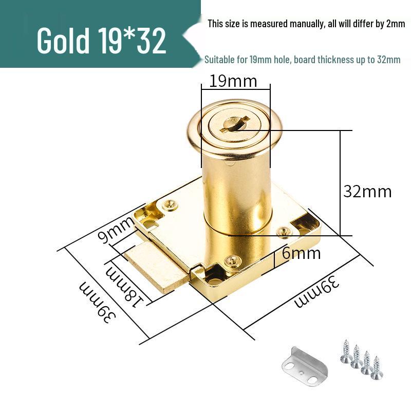 Zinc Alloy Cabinet & Drawer Cam Lock for Double Doors