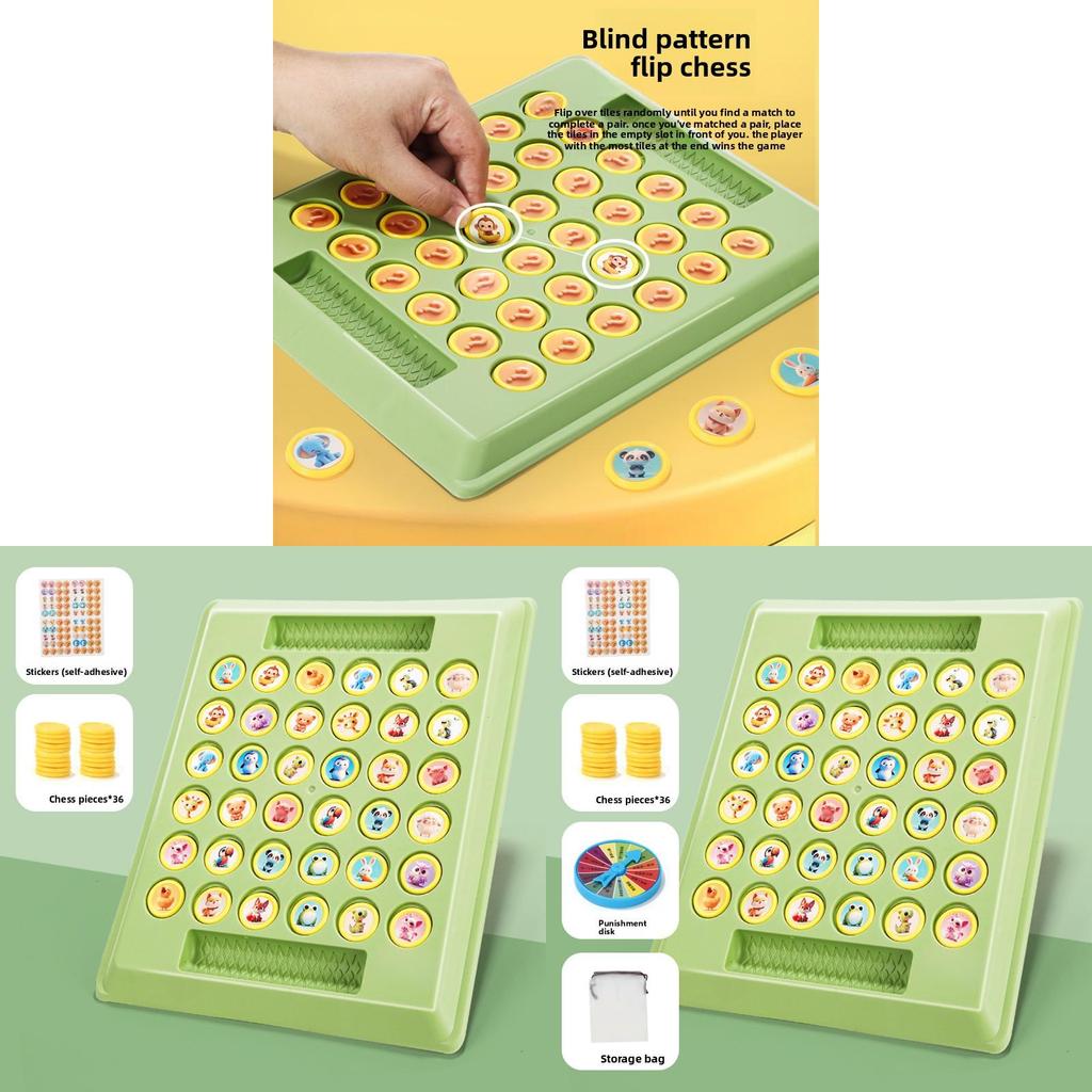 Jeu de Mémoire Flip Battle Pour Enfants Avec Motifs Dessinés Pour le Jeu Parent-Enfant