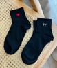 WEGO Motif Embroidered Ankle Socks with Pile School Sizes Pattern 2 Women's Soles, Gift, 23-25cm,