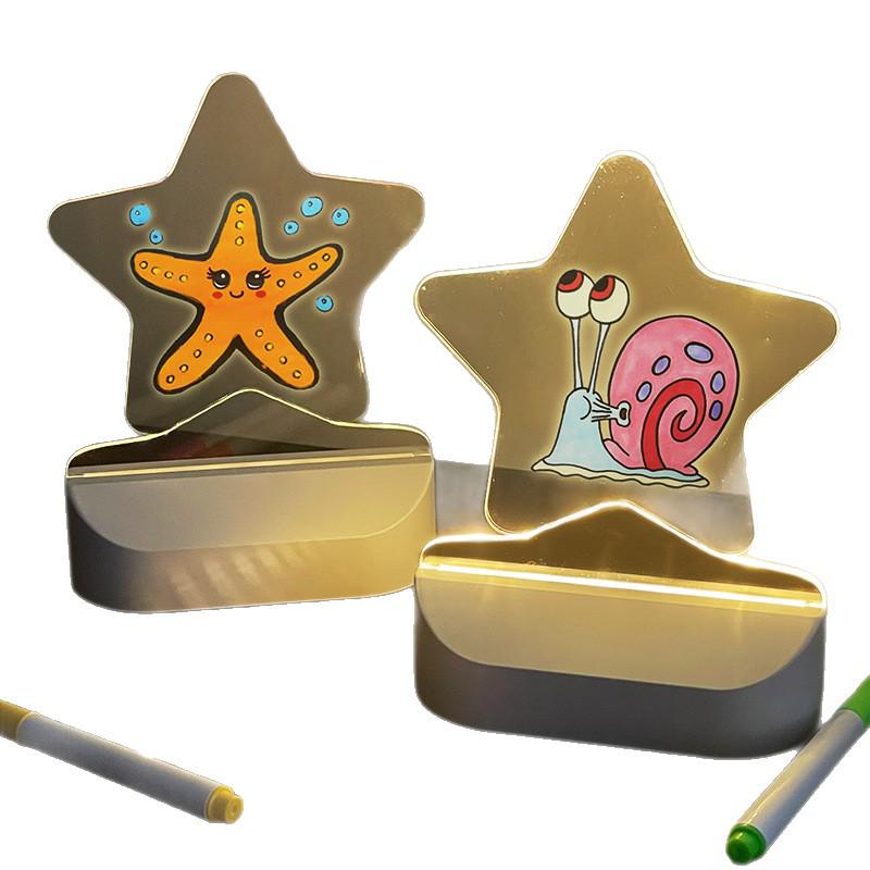 Erasable LED Drawing Board for Kids – Portable Desktop Doodle and Message Board