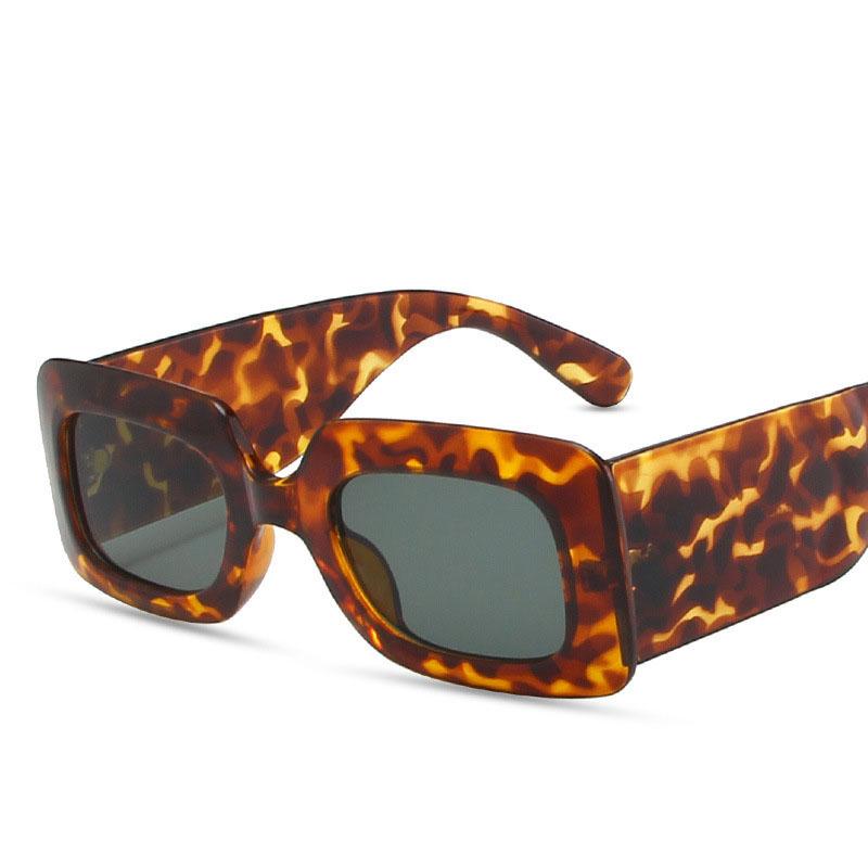 European American Style Women Sun glasses Rectangle Shape Wide Leg Women's Sunglasses New Stylish Man Sunglasses