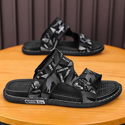 Lässiger Komfort im vietnamesischen Stil 2025 Neue Sommer-Outdoor-Bekleidung Herrensandalen Weiche Sohle Zwei-in-Eins Fahr-Strandschuhe