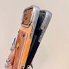 3D camellia Denim pocket card bag Case for iPhone 17 16 15 14 13 Phone Cover 17 16 15 14 13 Pro MAX soft Shockproof Back Funda