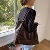 Women's Minimalist Tote Bag Large Capacity Shoulder Bag Ladies Solid Color Bag for Work