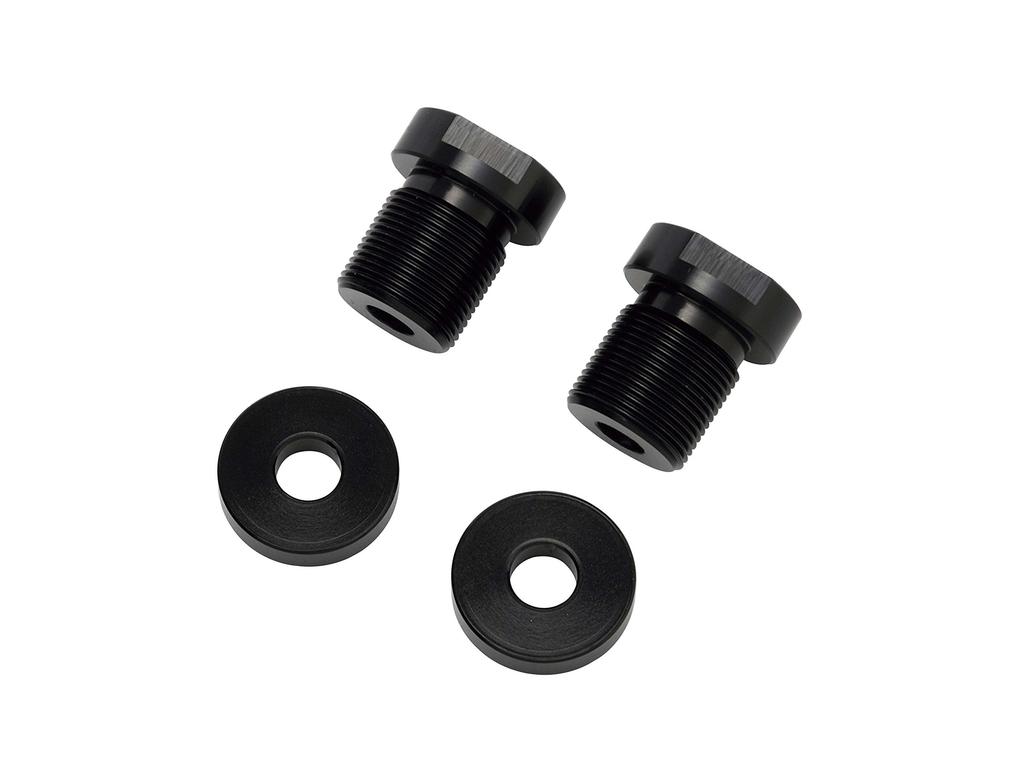 POSH FAITH Motorcycle Parts Bar End Replacement Parts Kawasaki M17 Type Adapter Black M17-P1.0 2-Pack 031989-70-10