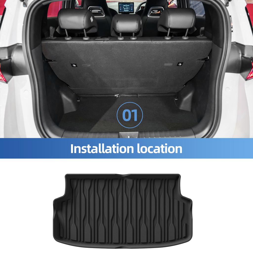 Left/Right Drive for BYD ATTO1 SEAGULL 2026 Car Floor Mats Cargo Liner Trunk Pad Backrest Liner TPE Foot Mat All Weather Black