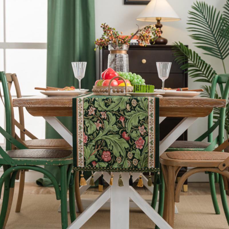 American Retro Light Luxury Table Runner – Elegant Dining & Coffee Table Cloth