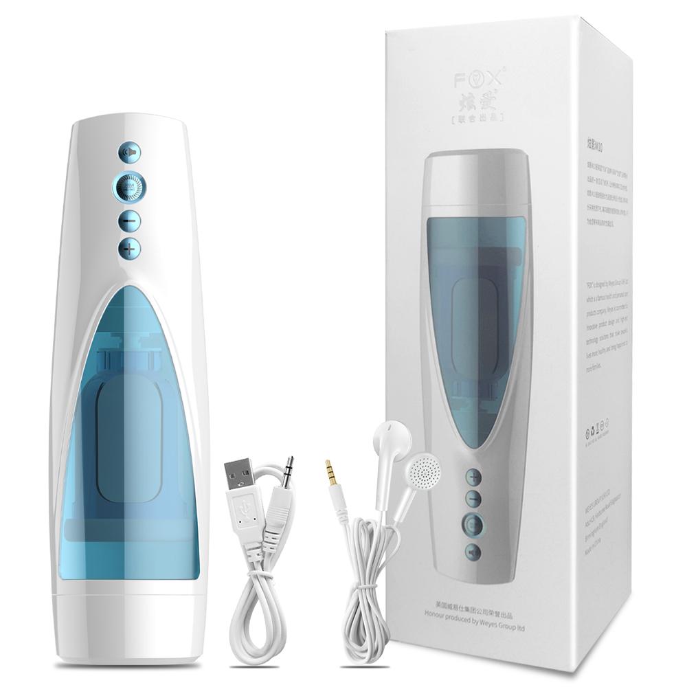 Automatic Telescopic Rotation Male Masturbators Cup Silicone Vagina Real Blowjob Pussy Adult Goods Masturbation Sex Toys For Men