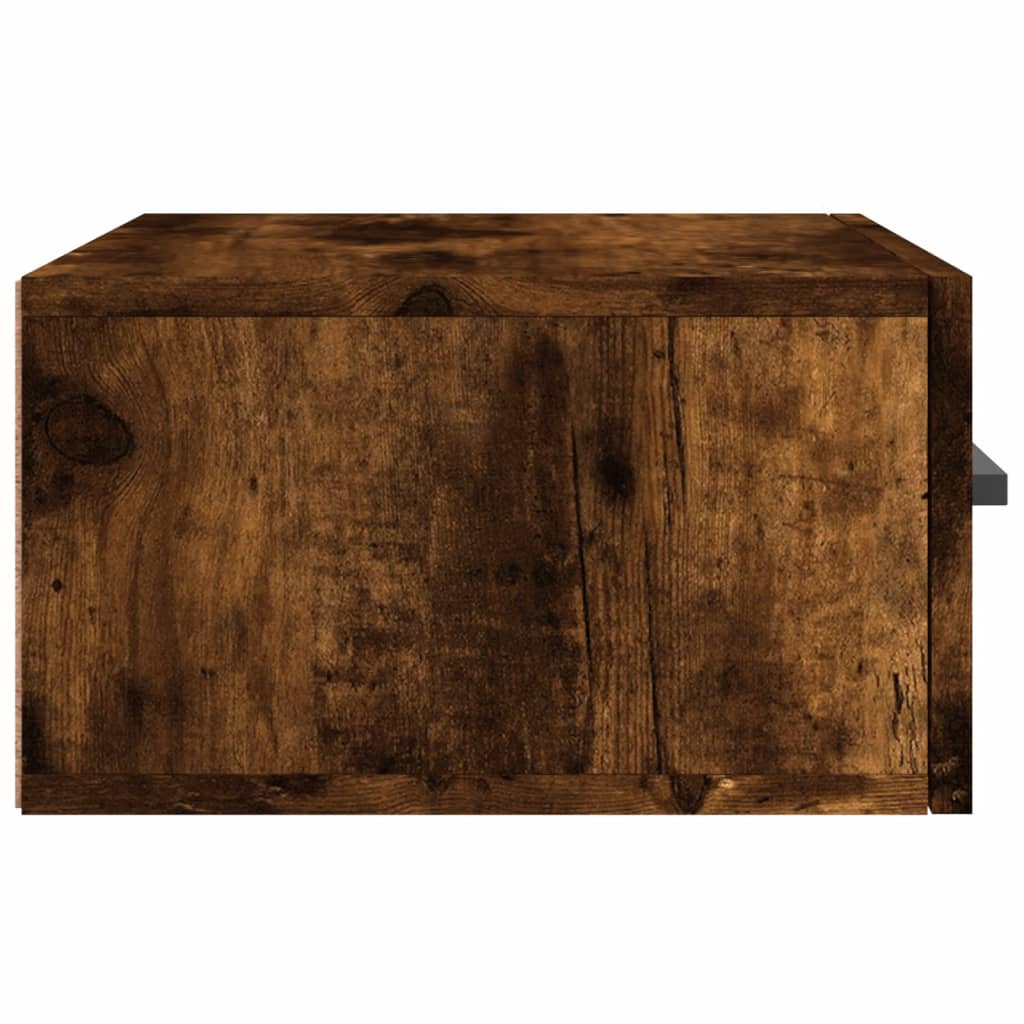Wall Mounted Nightstands (2 pcs) Smoked Oak 35 x 35 x 20 cm