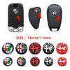For Alfa Romeo Giulietta GT 159 147 156 Mito Brera Giulia F1 Stelvio Volante 11mm 14mm Aluminium Metal Car Key Emblem Sticker