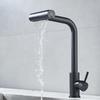 Stainless Steel Sink Vegetable Washing Basin Kitchen Faucet Pull-out Multi-functional 4 Modes Mixer Tap Kitchen Waterfall Faucet