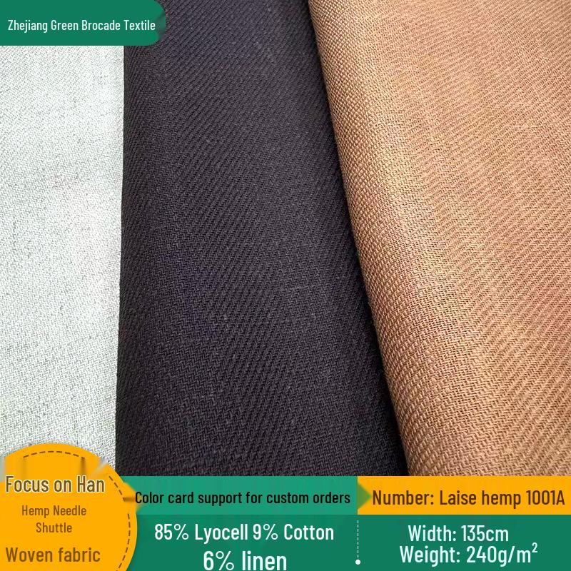 

Lyocell Linen Large Twill Double-Sided Spring/Summer Casual Jackets & Trousers Linen Cotton