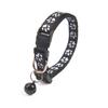 Fashion cute bell pet collar Teddy Pomeranian dog cartoon footprints collar