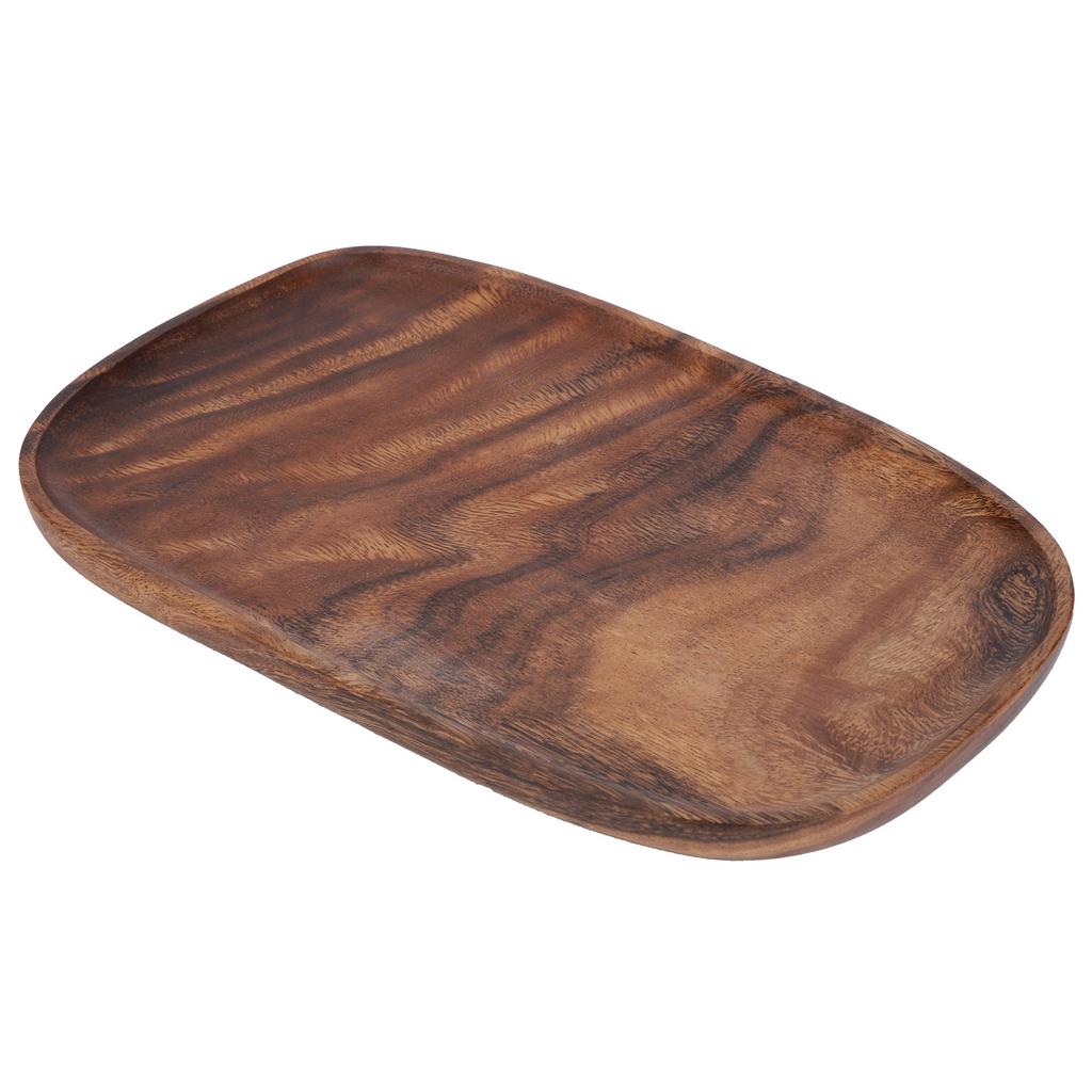 Nieregularna drewniana taca do przechowywania Organizer na przekąski owoce Akcesoria stołowe Talerz do fast foodów Dekoracja 30x20cm
