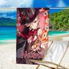 1pc Genshin Impact5 Beach Towel with Custom Name, Beach/Swimming/Bath/Picnic/Camping Towel, Suitable for Seaside Beaches