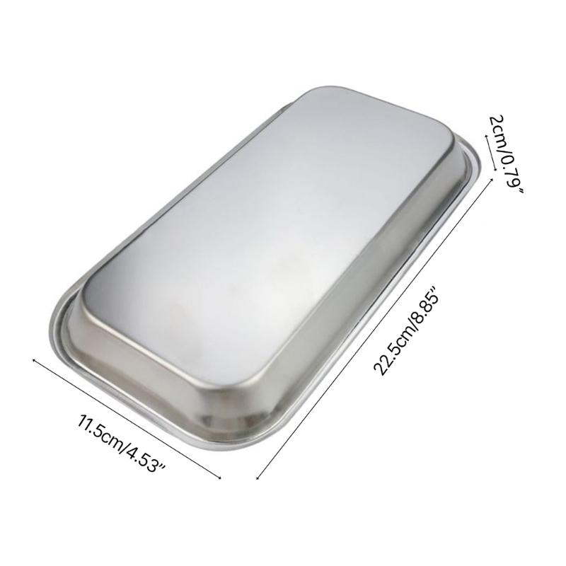 Multi-Function Storage Tray Stainless Steel Lab Instrument Organizer Holder Laboratory Station Square Metal Dish