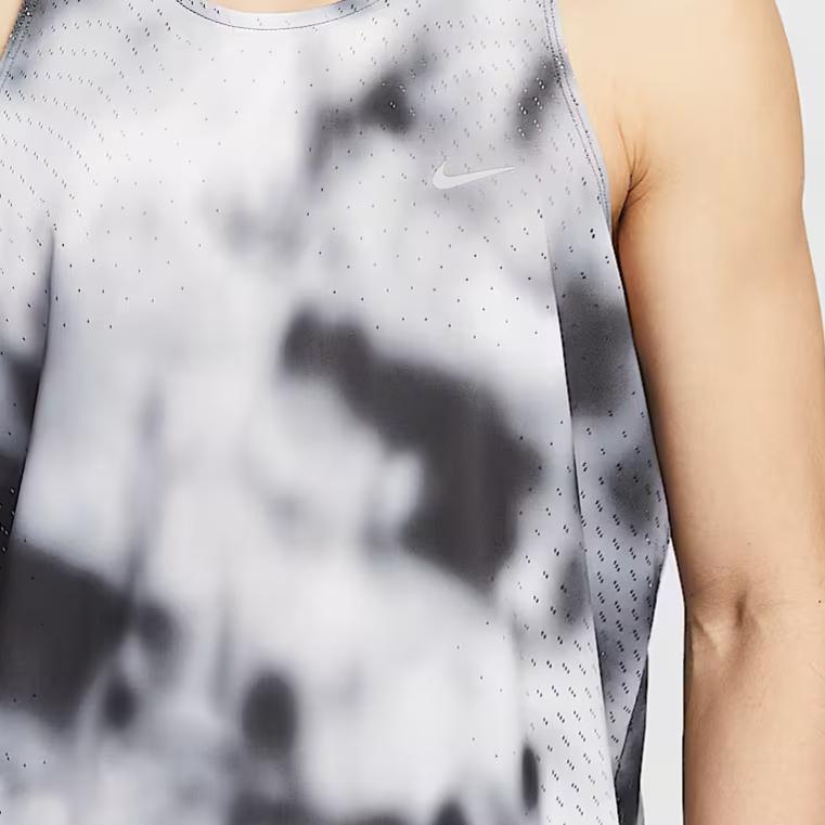 Nike Dri-FIT ADV Breathe Comfortable Versatile Simple Fashion Loose Tank Top Men Tops Black White HJ4147010