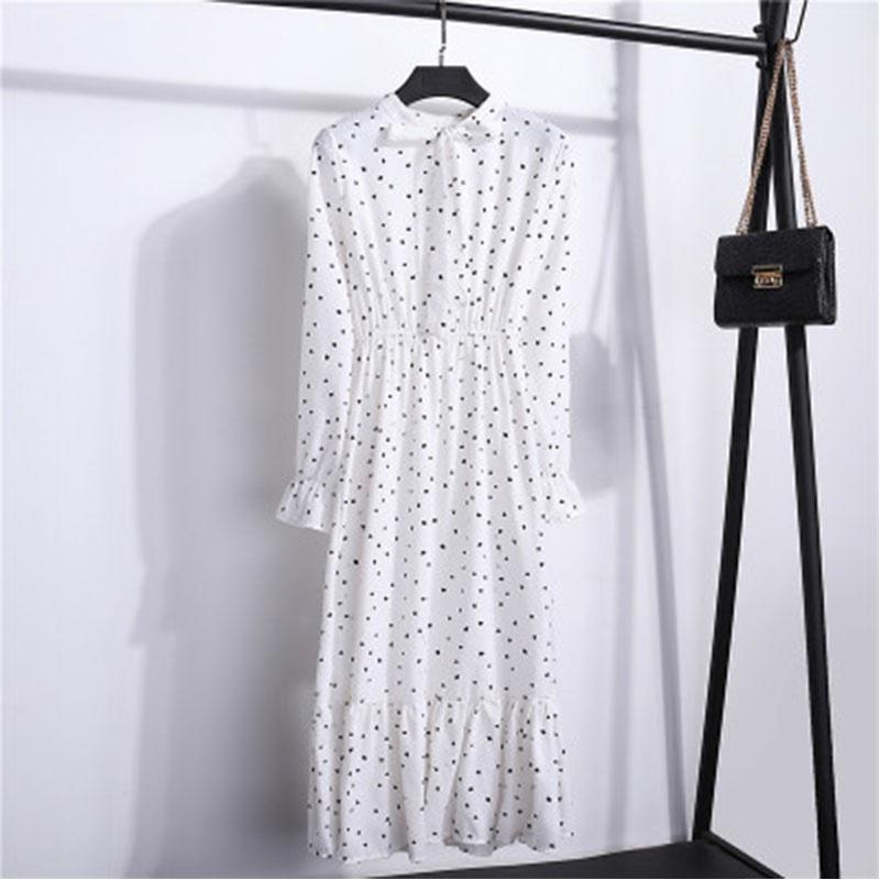 Elegant Floral Chiffon Long Sleeve Casual Vintage Boho Maxi Dress For Women