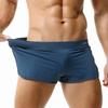 Men's Low Rise Loose Fit Shorts Olid Color Mesh Quick Dry Short Pants Breathable Comfort Sexy Lounge Home Underpants