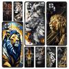 Kreismuster Zweifarbig Löwe Handyhülle Cover für Redmi 14C 10C Note 15 14 13 12 10 11 K40 Pro Plus 5G Stoßfest Weiche TPU Hülle