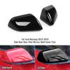 Black Side Rearview Mirrors Trim Cover Decor Accessories For Ford Mustang 2015+